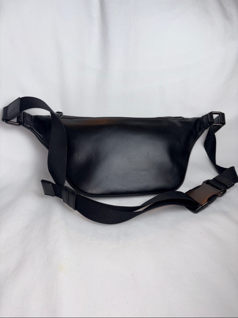 Coach Men’s Heritage Belt Bag Black Leather - Excellent Condition - Picture 3 of 16